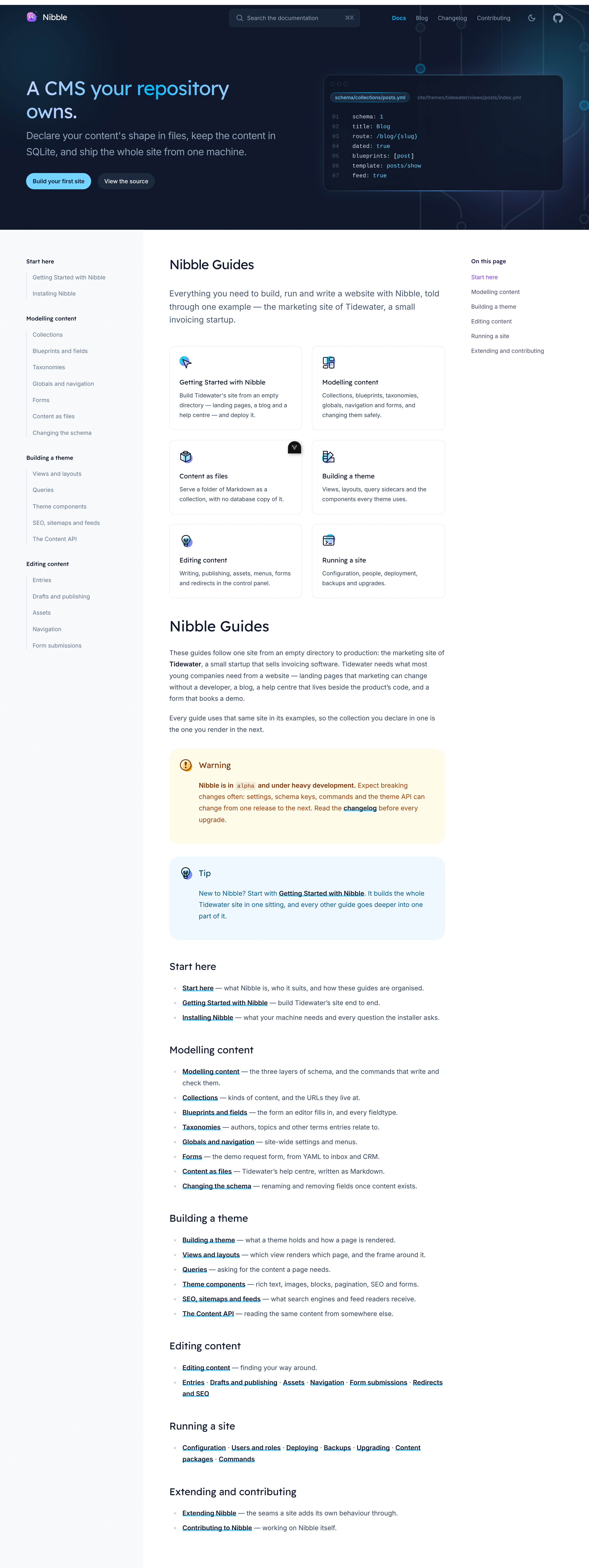 Documentation page